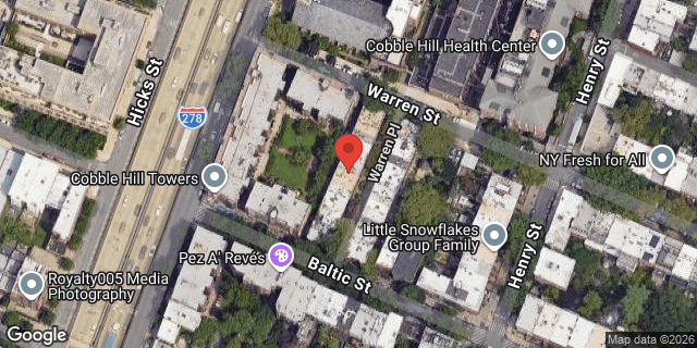 Aerial map of 12 WARREN PLACE, Brooklyn
