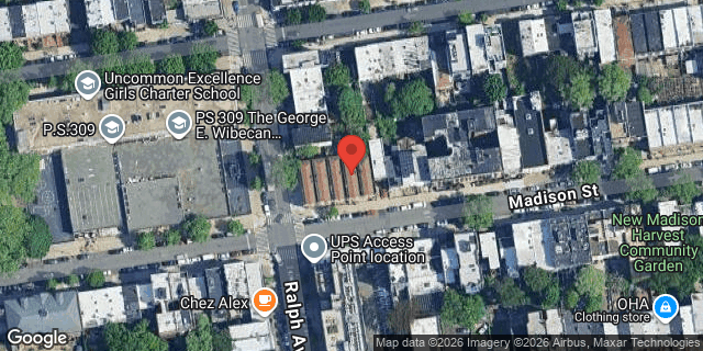 Aerial map of 821 MADISON STREET, Brooklyn