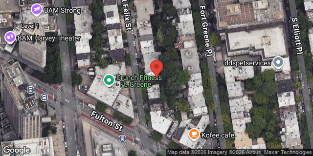 Aerial map of 55 ST FELIX STREET, Brooklyn