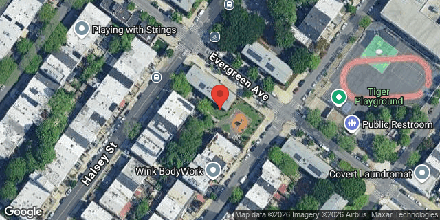 Aerial map of 670 EVERGREEN AVENUE, Brooklyn