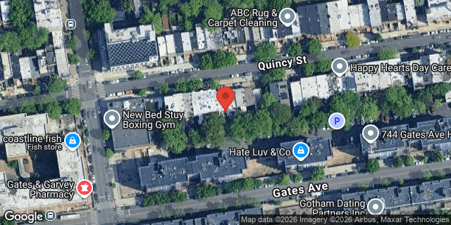 Aerial map of 562 QUINCY STREET, Brooklyn