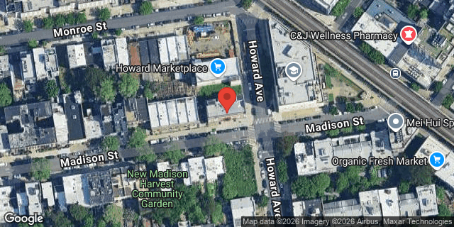 Aerial map of 16 HOWARD AVENUE, Brooklyn