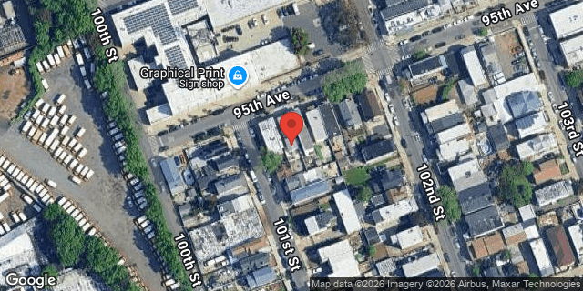 Aerial map of 101-04 95 AVENUE, Queens