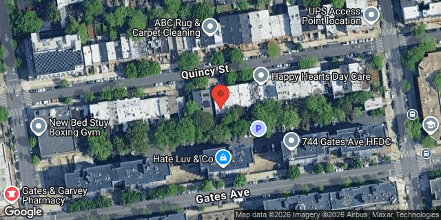 Aerial map of 576 QUINCY STREET, Brooklyn