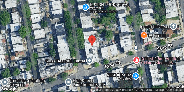 Aerial map of 107 NICHOLS AVENUE, Brooklyn
