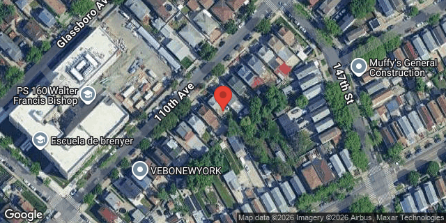 Aerial map of 145-38 110 AVENUE, Queens
