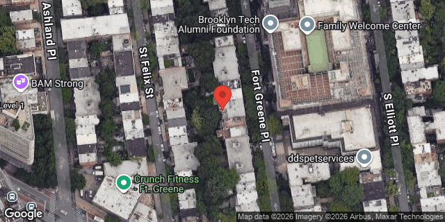 Aerial map of 46 FT GREENE PLACE, Brooklyn