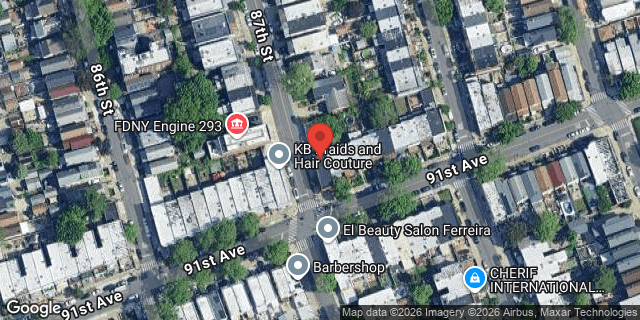 Aerial map of 87-01 91 AVENUE, Queens