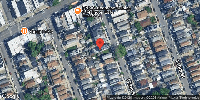 Aerial map of 104-24 129 STREET, Queens