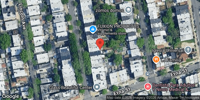 Aerial map of 89 NICHOLS AVENUE, Brooklyn