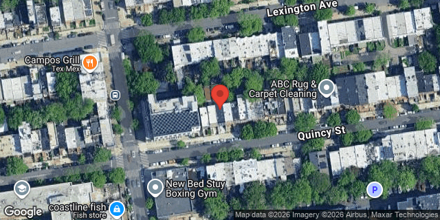 Aerial map of 527 QUINCY STREET, Brooklyn