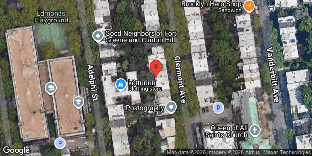 Aerial map of 308 CLERMONT AVENUE, Brooklyn