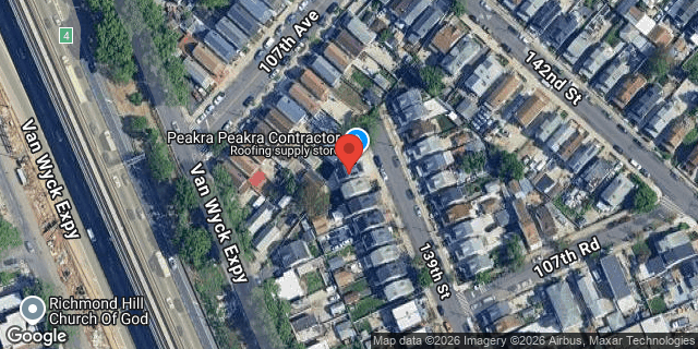 Aerial map of 107-20 139 STREET, Queens