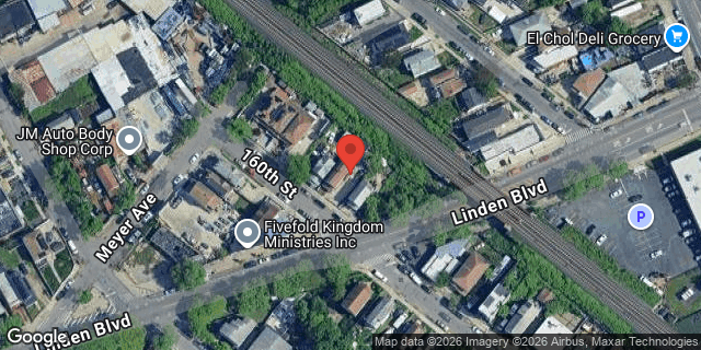 Aerial map of 112-77 BEDELL STREET, Queens
