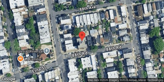 Aerial map of 74-11 88 ROAD, Queens