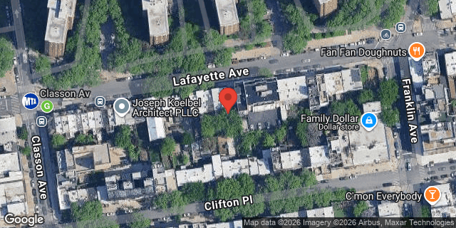Aerial map of 420A LAFAYETTE AVENUE, Brooklyn