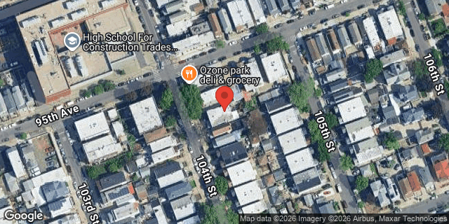 Aerial map of 95-09 104 STREET, Queens