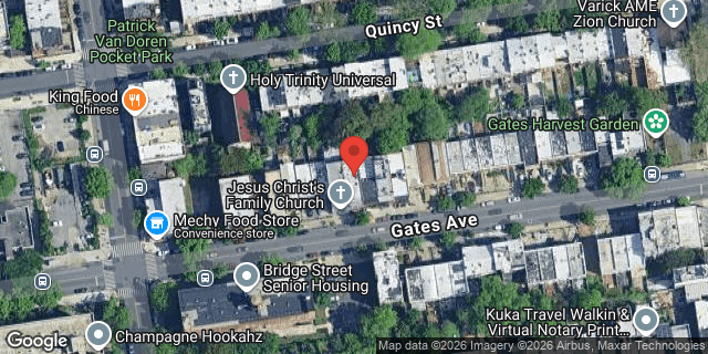 Aerial map of 917 GATES AVENUE, Brooklyn
