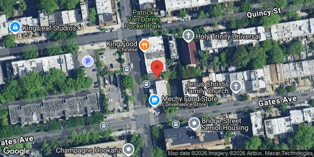 Aerial map of 135 MALCOLM X BOULEVARD, Brooklyn
