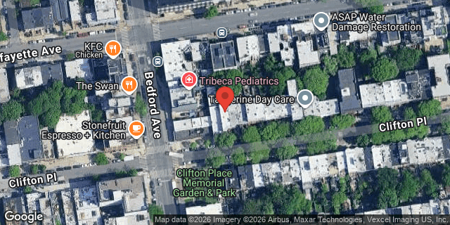 Aerial map of 229 CLIFTON PLACE, Brooklyn