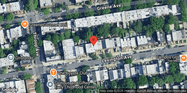 Aerial map of 517A LEXINGTON AVENUE, Brooklyn