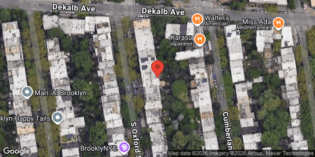 Aerial map of 17 SOUTH OXFORD STREET, Brooklyn