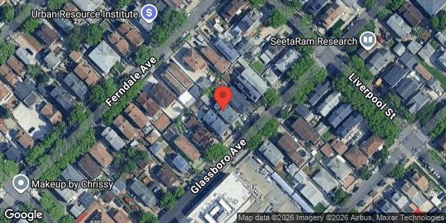 Aerial map of 145-37 GLASSBORO AVENUE, Queens