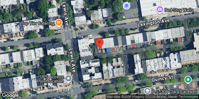 Aerial map of 602 LEXINGTON AVENUE, Brooklyn