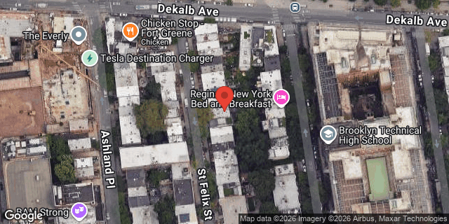 Aerial map of 15 ST FELIX STREET, Brooklyn