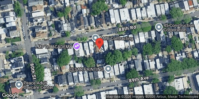 Aerial map of 80-28 88 ROAD, Queens