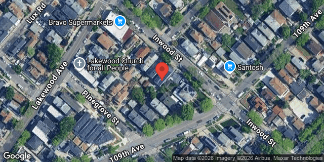 Aerial map of 108-24 INWOOD STREET, Queens