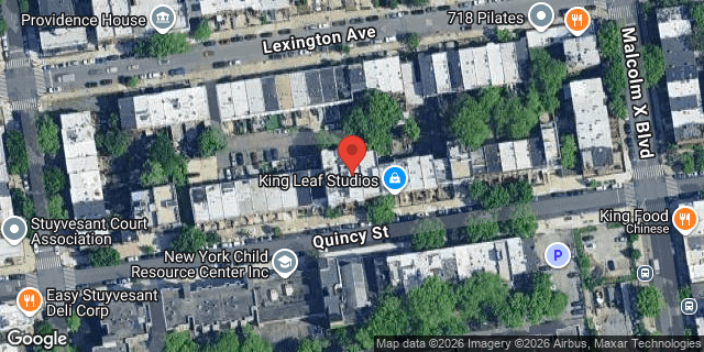 Aerial map of 677 QUINCY STREET, Brooklyn