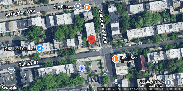 Aerial map of 126 MALCOLM X BOULEVARD, Brooklyn