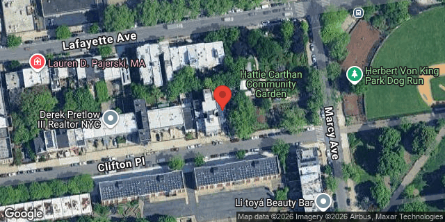 Aerial map of 363 CLIFTON PLACE, Brooklyn