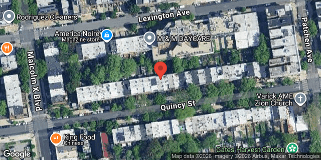 Aerial map of 737 QUINCY STREET, Brooklyn