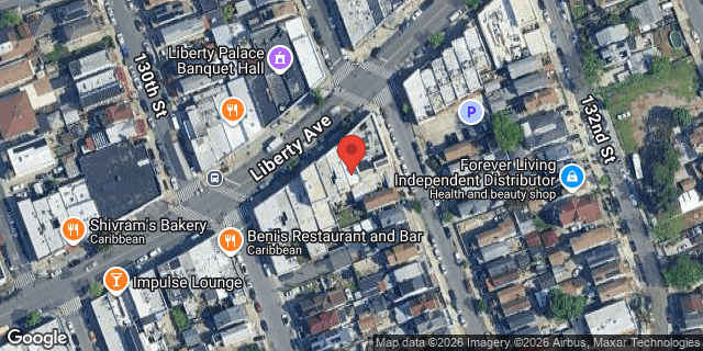 Aerial map of 130-18 LIBERTY AVENUE, Queens