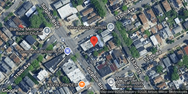 Aerial map of 110-11 SUTPHIN BOULEVARD, Queens
