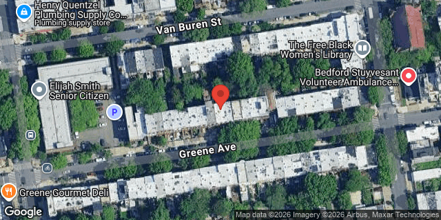 Aerial map of 693 GREENE AVENUE, Brooklyn