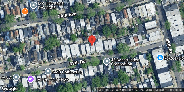 Aerial map of 80-55 88 ROAD, Queens