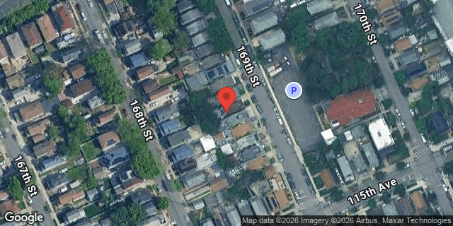 Aerial map of 114-36 169 STREET, Queens