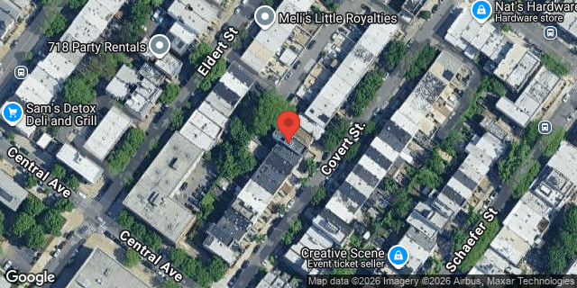 Aerial map of 183 COVERT STREET, Brooklyn