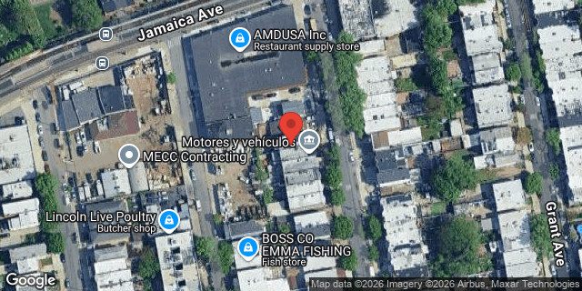 Aerial map of 28 NICHOLS AVENUE, Brooklyn