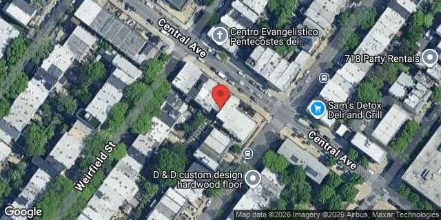 Aerial map of 562 CENTRAL AVENUE, Brooklyn