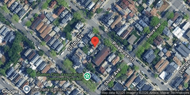 Aerial map of 107-06 PINEGROVE STREET, Queens