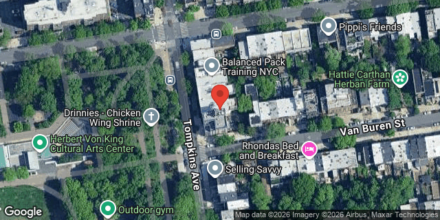 Aerial map of 252 TOMPKINS AVENUE, Brooklyn