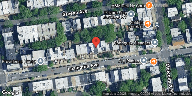 Aerial map of 733 LEXINGTON AVENUE, Brooklyn