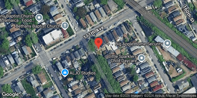 Aerial map of 158-02 111 AVENUE, Queens