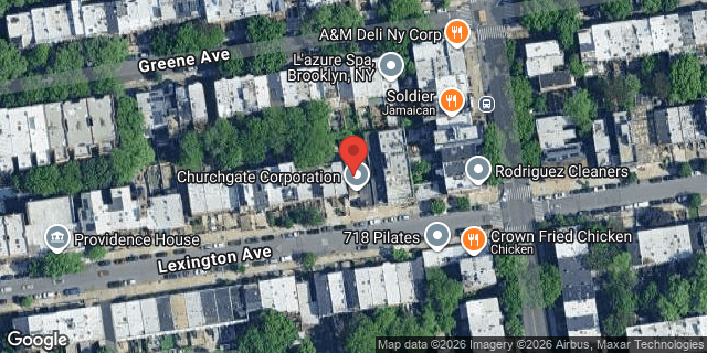 Aerial map of 747 LEXINGTON AVENUE, Brooklyn