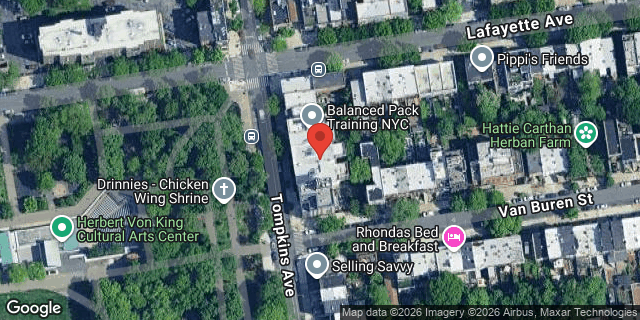 Aerial map of 251 TOMPKINS AVENUE, Brooklyn