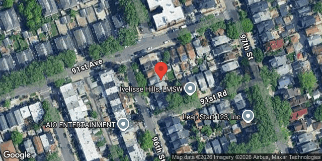 Aerial map of 91-07 96 STREET, Queens